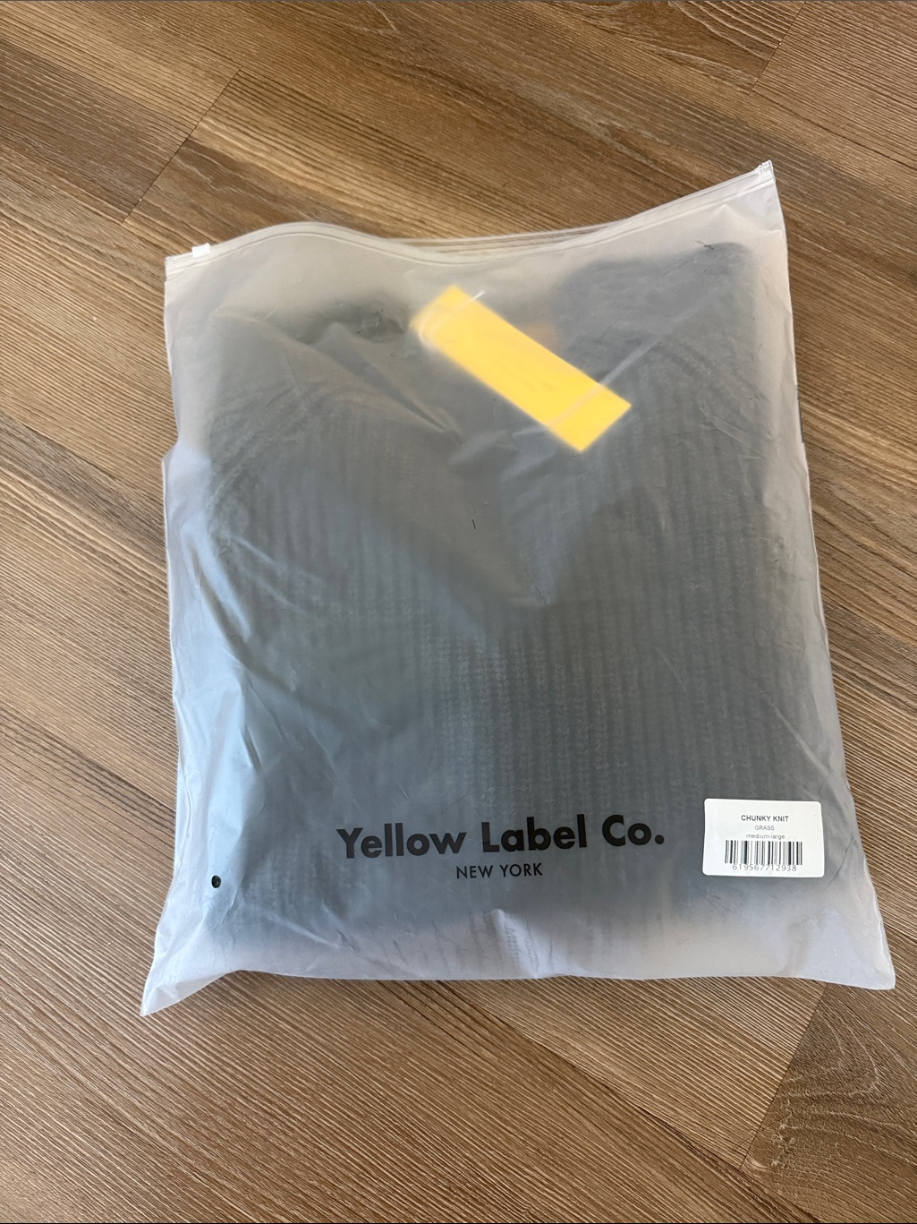 Nwt Yellow Label Co Wool Le Chunky Knit Sweater In Grass Green Size M/L — image 2 of 6